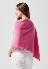 Halo Poncho in Fuchsia | Merinomink
