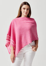 Halo Poncho in Fuchsia | Merinomink