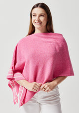Halo Poncho in Fuchsia | Merinomink
