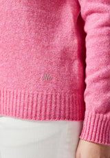 Ridge Sweater in Fuchsia | Merinomink
