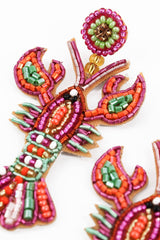 RAINBOW LOBSTER EARRINGS