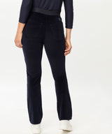 Pamina Navy Corduroy Pull-On Trousers | Brax at Sarah Thomson Melrose | Back on model