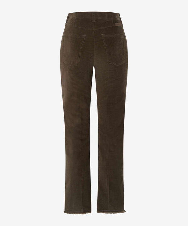 Laura Kick 7/8 Brown Corduroy Trousers | Brax