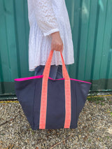 LARGE NAVY TOTE BAG
