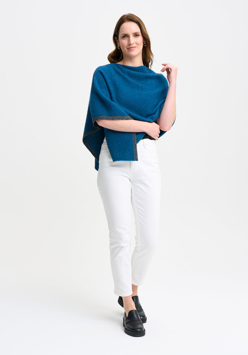 Two Tone Poncho | Merinomink