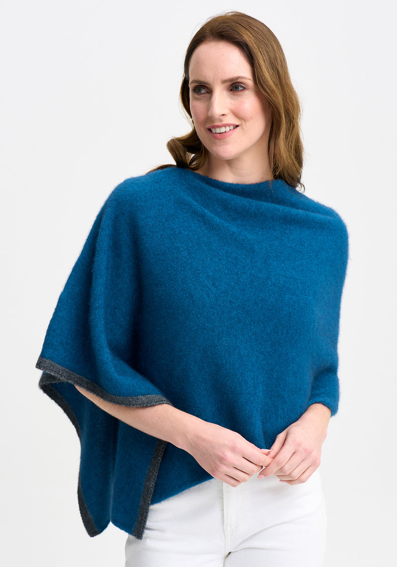 Two Tone Poncho | Merinomink