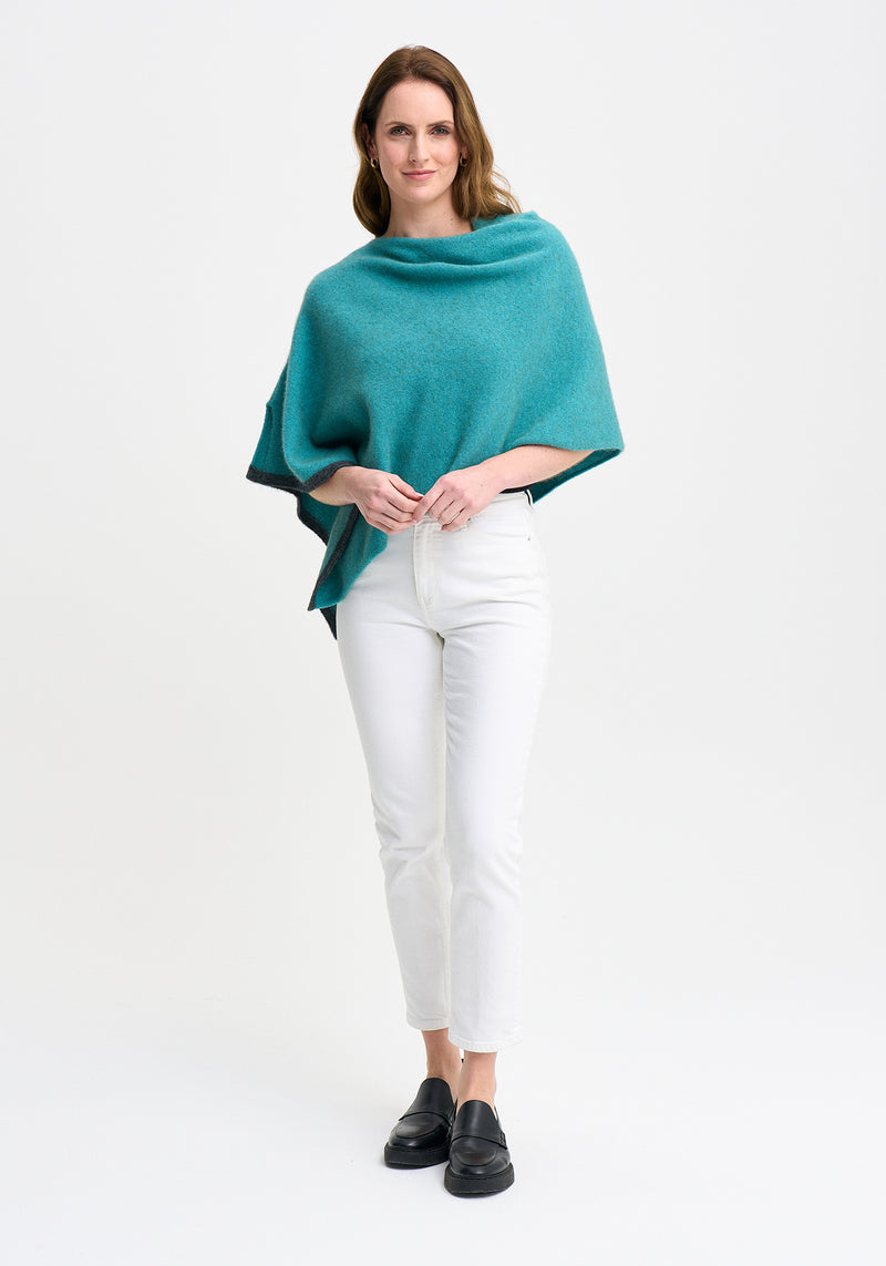 Two Tone Poncho | Merinomink