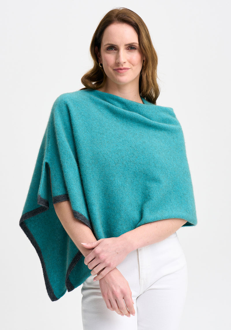 Two Tone Poncho | Merinomink