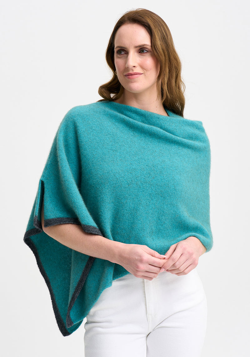 Two Tone Poncho | Merinomink