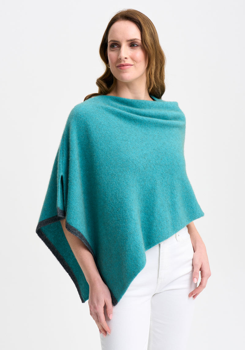 Two Tone Poncho | Merinomink