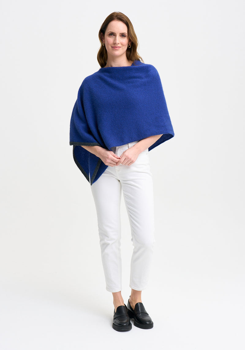 Two Tone Poncho | Merinomink