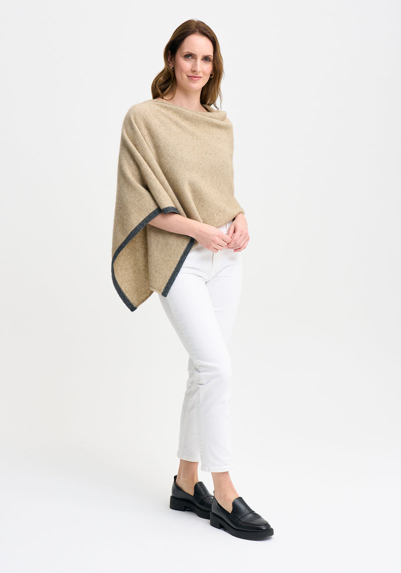 Two Tone Poncho | Merinomink