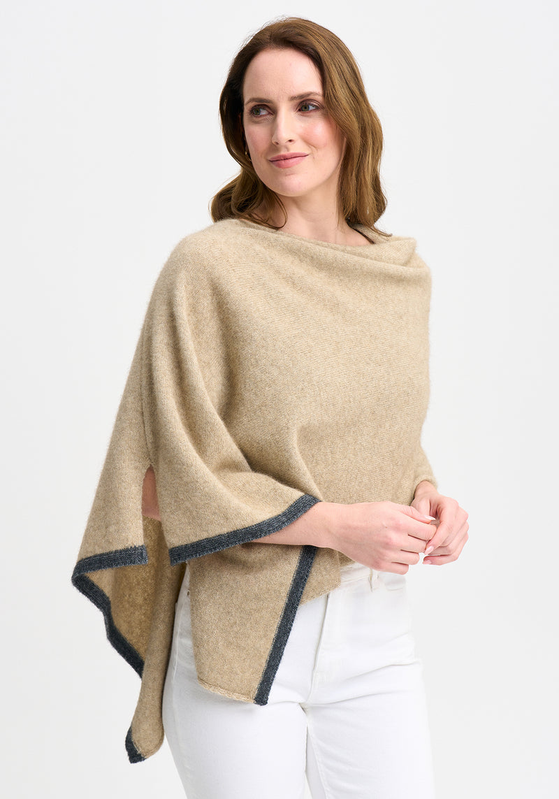 Two Tone Poncho | Merinomink