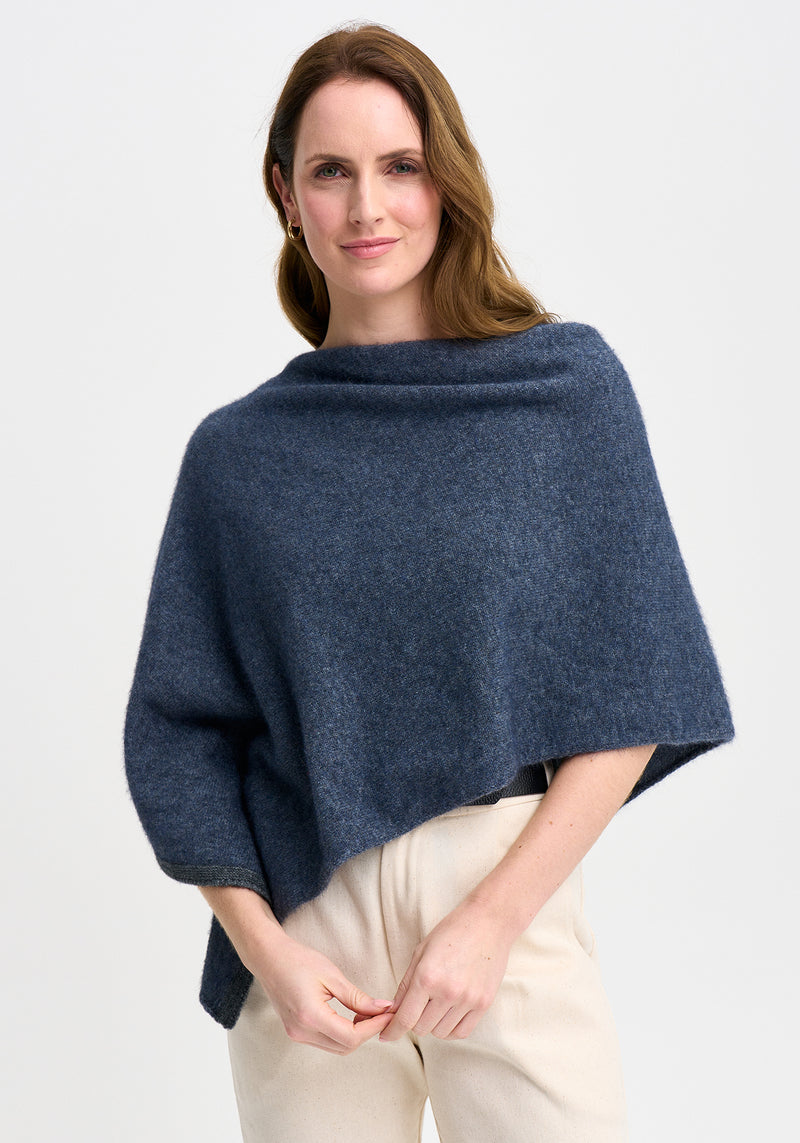 Two Tone Poncho | Merinomink