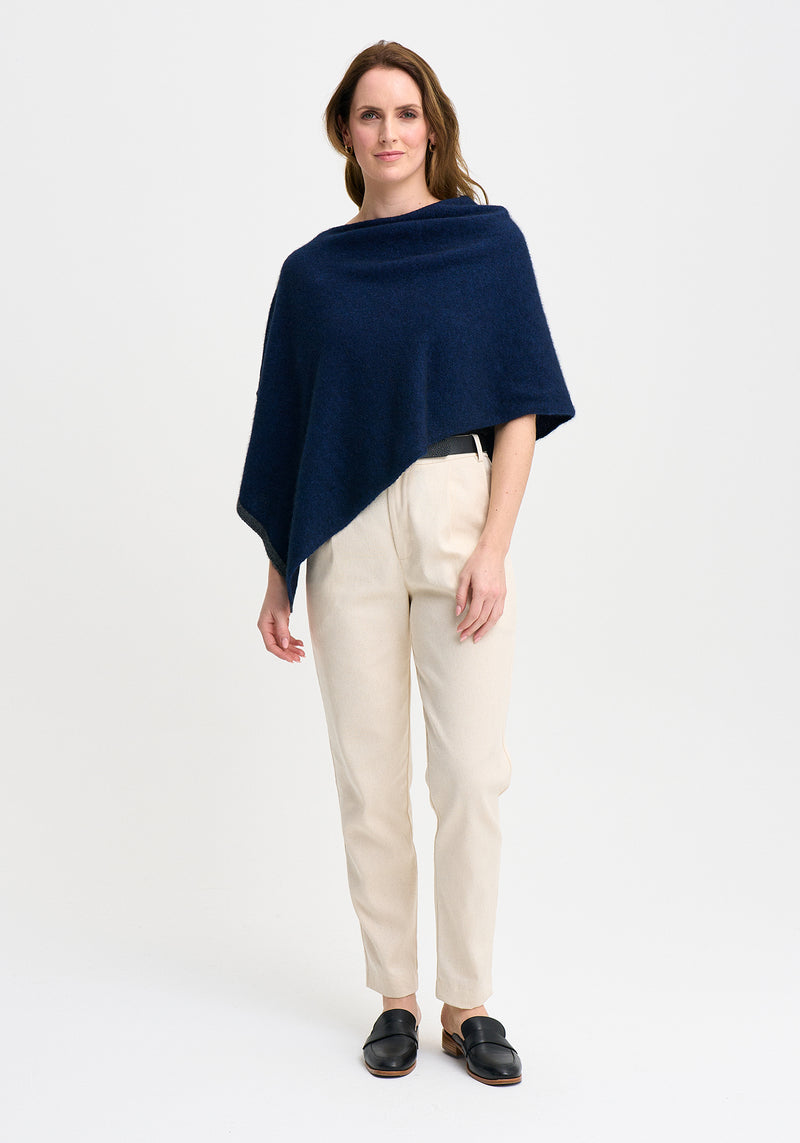 Two Tone Poncho | Merinomink