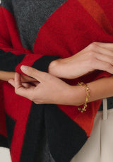 Empress Poncho in Rata/Jet Multi | Merinomink