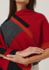 Empress Poncho in Rata/Jet Multi | Merinomink