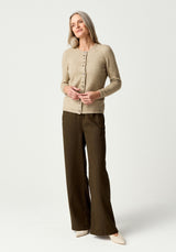 Shell Cardigan in Latte | Merinomink