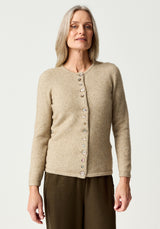 Shell Cardigan in Latte | Merinomink