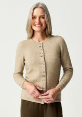 Shell Cardigan in Latte | Merinomink