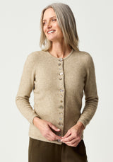 Shell Cardigan in Latte | Merinomink