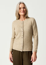 Shell Cardigan in Latte | Merinomink