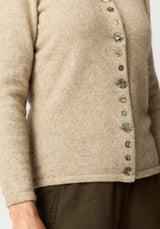 Shell Cardigan in Latte | Merinomink