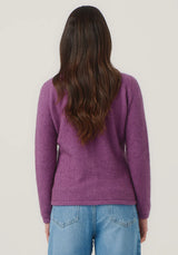 Shell Cardigan in Lilac | Merinomink