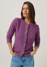 Shell Cardigan in Lilac | Merinomink