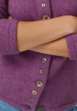 Shell Cardigan in Lilac | Merinomink