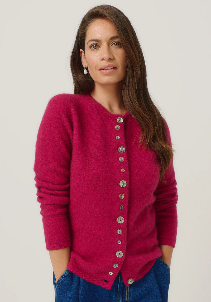 Shell Cardigan in Lupin | Merinomink