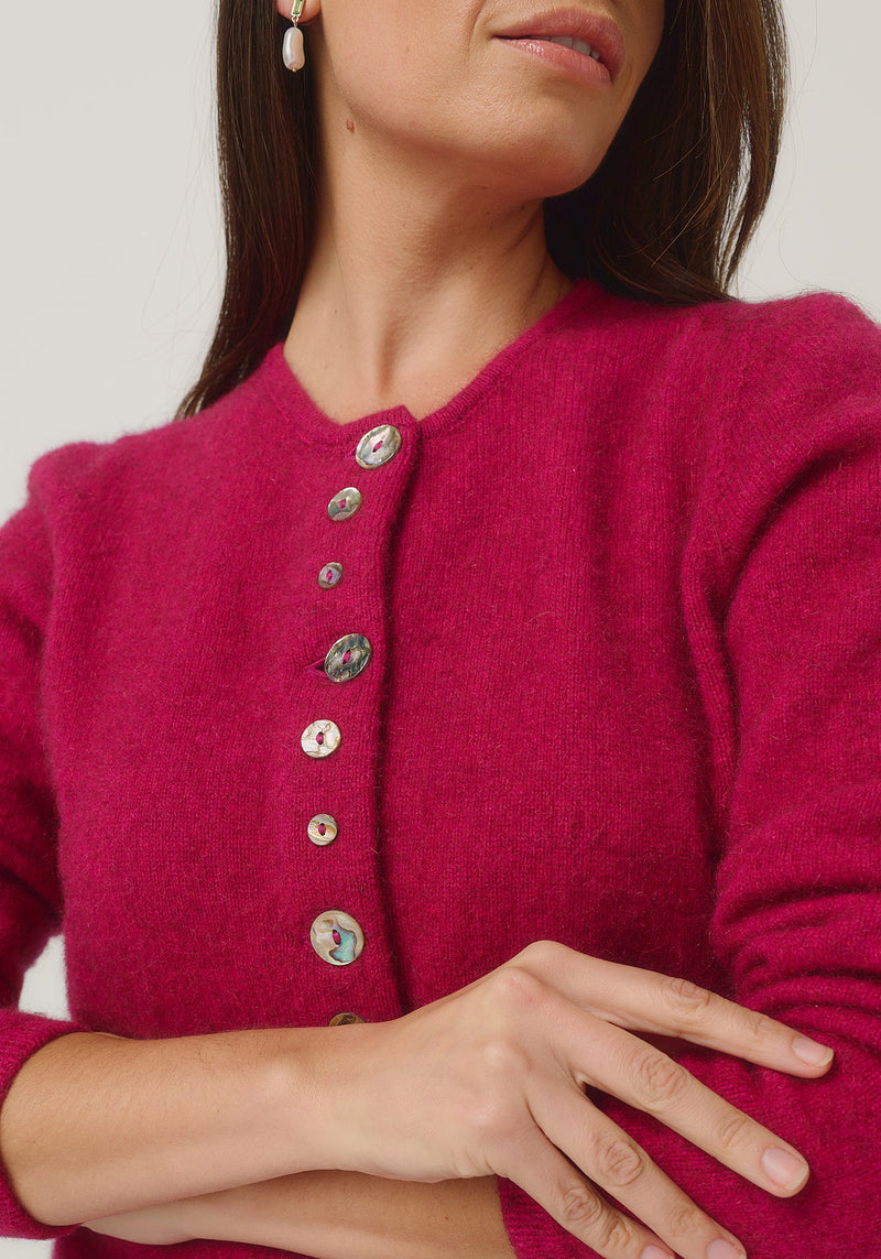 Shell Cardigan in Lupin | Merinomink