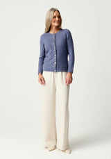 Shell Cardigan in Waterfall | Merinomink