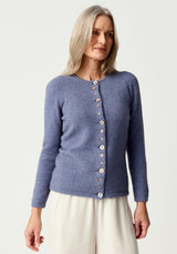 Shell Cardigan in Waterfall | Merinomink