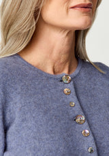Shell Cardigan in Waterfall | Merinomink