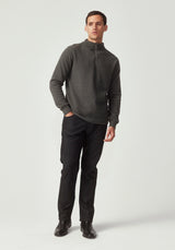 Cassum Half Zip Sweater in Thunder | Untouched World