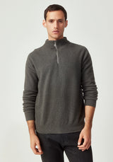 Cassum Half Zip Sweater in Thunder | Untouched World