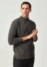 Cassum Half Zip Sweater in Thunder | Untouched World
