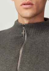 Cassum Half Zip Sweater in Thunder | Untouched World