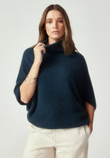Air Cape Sweater in Deep Teal | Untouched World