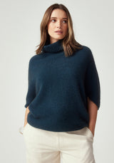 Air Cape Sweater in Deep Teal | Untouched World