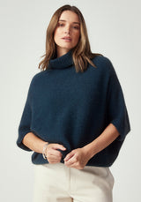 Air Cape Sweater in Deep Teal | Untouched World