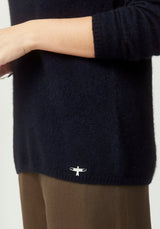 Float Cashmere Sweater in Navy | Untouched World