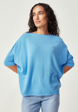 Easy Knit Tee in Cornflower | Untouched World