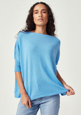 Easy Knit Tee in Cornflower | Untouched World