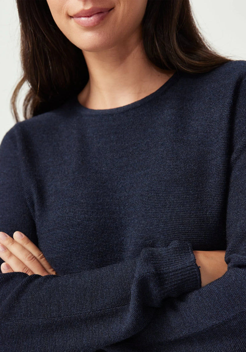 Stitch Sweater in Dark Navy | Untouched World