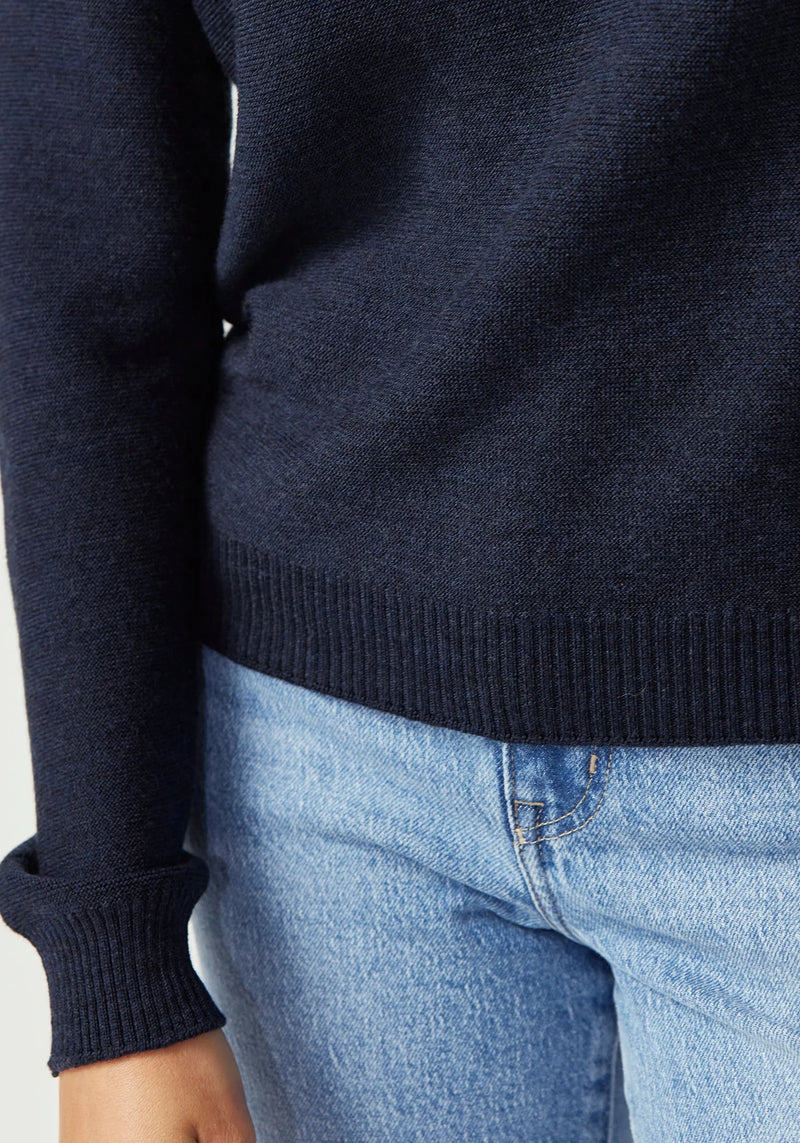 Stitch Sweater in Dark Navy | Untouched World