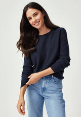 Stitch Sweater in Dark Navy | Untouched World