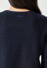 Stitch Sweater in Dark Navy | Untouched World