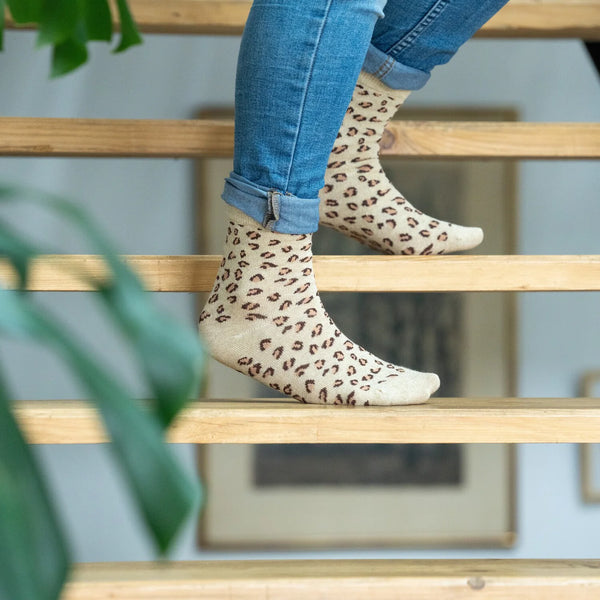 Leopard Glitter Socks | BillyBelt